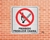 Placa Proibido Produzir Chama - P2 (Cod: PI18) - comprar online