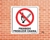Placa Proibido Produzir Chama - P2 (Cod: PI18) - Placas Prontas | Atacadista RJ
