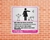 Placa Regras de uso sanitário feminino (Cod: PI30) - comprar online