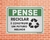 Placa Pense Reciclar é construir um futuro melhor (Cod: PS06) - comprar online