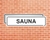Placa de Sinalização 20x5cm para uso geral (COD: Sauna)