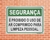 Placa Segurança É proibido o uso de ar comprimido para limpeza pessoal (Cod: SE26) - comprar online