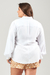 Camisa Punho Franzido Branca - comprar online