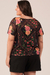 Blusa Tule Jardins Manga Curta - comprar online