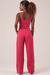 Calça Linho Pantalona Pink - comprar online