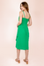 Vestido Midi Pregas Verde - loja online