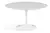 Mesa Saarinen Redonda 107cm com Tampo em Mármore Branco Extra