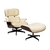 Poltrona Charles Eames em Couro Legítimo - Nunex Móveis e Design