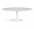 Mesa Saarinen Oval 160x90cm com Tampo em Branco Extra