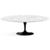 Mesa Saarinen Oval 220x122 cm Tampo em Mármore Carrara - Nunex Móveis e Design