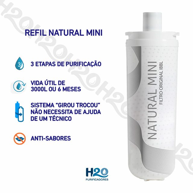 Refil Filtro IBBL Avanti Natural Mini | H2O Purificadores