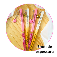 Molde de silicone caneta slim com 3 cavidades + pingentes. Molde bocal opcional. - comprar online