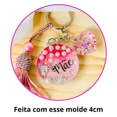 Molde para resina redondo de 4cm e um de 2cm com 5 cavidades. #30 - comprar online