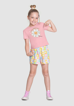 CONJUNTO INFANTIL MENINA COM ESTAMPA MARGARIDA