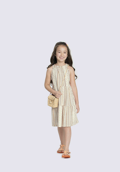 Vestido Infantil Menina em Malha Boho Ref. 37637