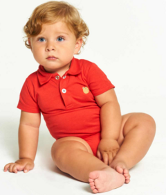 Body Infantil Bebê Menino Sapinho Cururu – Vermelho - Marca Alphabeto - comprar online