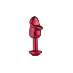 LITE PLUG VERMELHO PÊNIS M COM PEDRA VERMELHA - comprar online