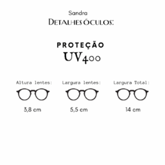 Óculos Sandra Preto - loja online