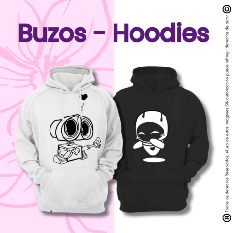 BUZOS HOODIES 100 ALGODON 280GR