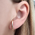 Brinco Ear Hook Liso Banho Ouro 18k - comprar online