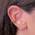 Piercing 2 Fileiras Rainbow Banho Ouro na internet