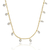 Colar Choker Zircônias Lapidadas Banho Ouro - comprar online