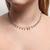 Colar Choker Bolinhas Banho Ródio - comprar online