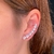 Brinco Ear Cuff Pontos de Luz Zircônias Banho Ródio Branco - comprar online