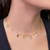 Colar Choker Gotinhas Color e Zircônias Banho Ouro na internet