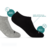 KIT 3 PARES DE MEIAS HOAHI 33/38 INVISIVEL BRANCO PRETO CINZ - comprar online