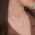 Colar Choker Gotinhas Cristal Banho Ouro - Bruna Moreschi Semijoias