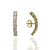 Brinco Ear Hook Zircônia 4mm Banho Ouro - comprar online