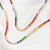 Colar Riviera 45 cm Zircônias Coloridas Rainbow Banho Ouro - loja online
