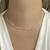 Colar Choker Riviera Mini Banho Ródio - comprar online