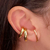 Brinco Ear Hook Liso Banho Ouro 18k na internet