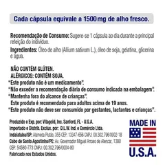 Óleo de Alho 1500 mg Vitgold 100 cápsulas. - Greenway Naturals