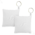Chaveiro Almofada Branco 7,5x7,5cm c/ Verso Colorido Pct c/5und - comprar online