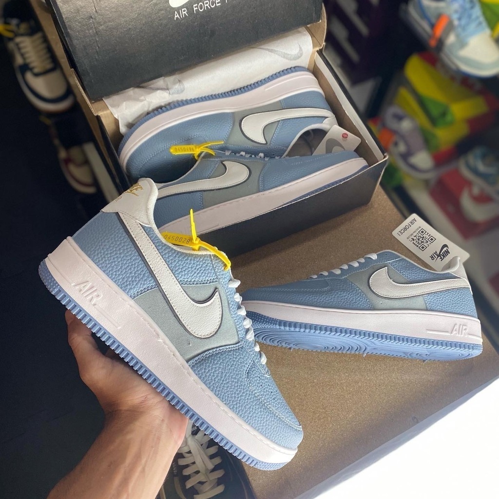 TENIS NIKE AIR FORCE F1 AZULL BB HUNGRIA SOMBRA GRAFITE FORMA GRANDE Ref. 133
