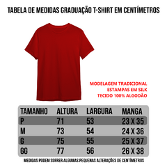Camiseta Motocross Vermelha 100% Algodão - Loucos por Motocross