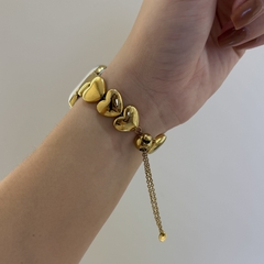 Pulseira Watch Coração Dourado - comprar online