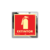 Placa em Aço INOX Espelhado - Extintor c/ Pictograma