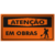 Placa Atenção Em obras