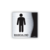 Placa em Aço INOX - Banheiro Masculino