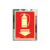 Placa em Aço Inox Espelhado Fotoluminescente - Extintor
