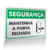 Placa Segurança - Mantenha a Porta Fechada