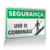 Placa Segurança - Use o Corrimão