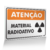 Placa Atenção - Material Radioativo