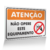 Placa Atenção - Não Opere Este Equipamento