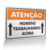 Placa Atenção - Homens Trabalhando Acima