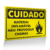 Placa Cuidado - Material Inflamável Não Provoque Chamas